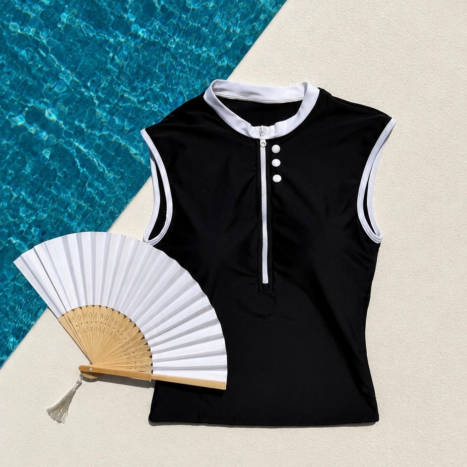 Livia Top & Capri Skirt Set – Black